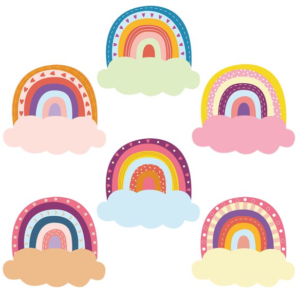 Placas de identificación Henoyso Rainbow, 108 unidades, para escritorios de aula
