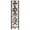 Light Brown Black, variant on Fnova 70.9" 6-Tier Corner Storage Shelf Unit, Tall Space-Saving Display Rack for Living Room Bedroom Home Office