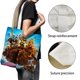 thumbnail image 3 of Noah's Ark Bolso de tela con estampado de lienzo para mujer, bolsa de compras reutilizable y estética, con cremallera interior, regalo para mujer,40*45cm., 3 of 6