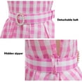 thumbnail image 4 of Girls Movie Pink Plaid Sleeveless Dress Halloween Party Costume, 4 of 6
