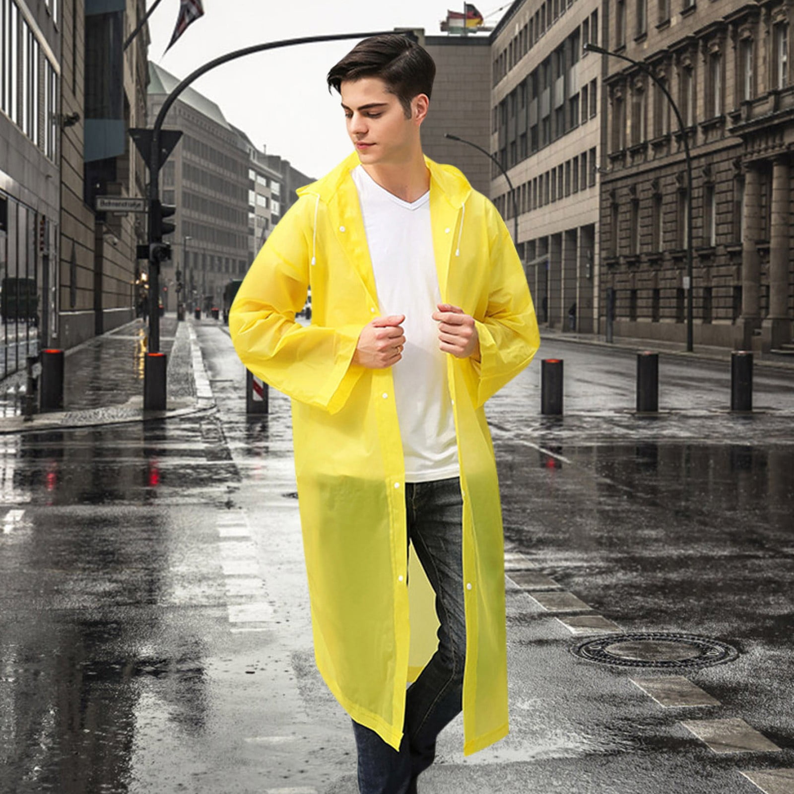 Amazon.com: ZITY Men's Rain Jacket Waterproof with Hood
