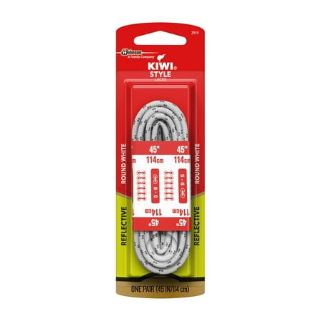 

KIWI Round Laces White Reflective 45 in 1 pair