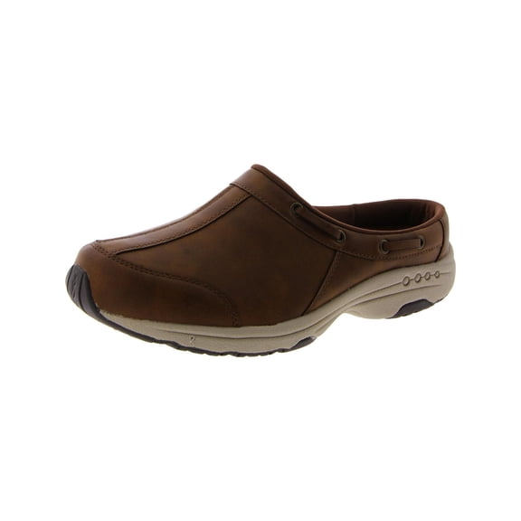 Easy Spirit Womens Travel Port 3 Cushioned Footbed Faux Leather Mules