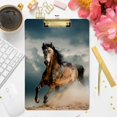 thumbnail image 4 of FMSHPON Horse Clipboard Hardboard Wood Nursing Clip Board and Pull for Standard A4 Letter 13x9 inches, 4 of 5