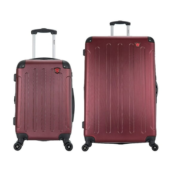 DUKAP Intely 2-Piece Plastic Luggage Set Wine (DKINT0SM-WIN)