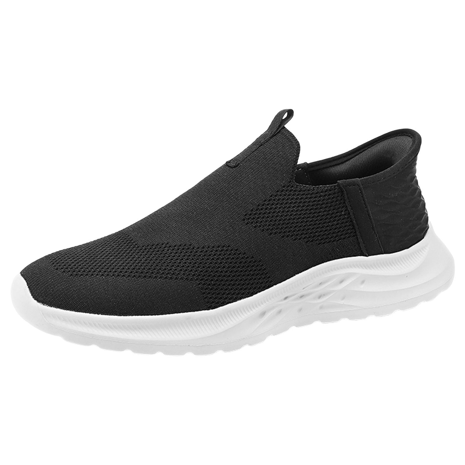 WEAIXIMIUNG Mens Dress Sneakers Black Wide Men Casual Sports Shoes
