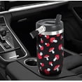 thumbnail image 6 of 30oz Mushroom Tumbler with Handle Flip Straw Mushroom Coffee Mug with Handle Leak Proof Insulated Tumbler Mushroom Stuff Gifts for Women Mushroom Lovers, 6 of 6