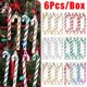 thumbnail image 2 of 6 Pieces Christmas Tree Lollipop Hanging Ornaments Set with Ribbon Xmas Candy Cane Tree Hanging Decorations Season Home Pendants, 2 of 5