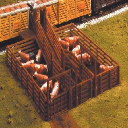 Life-Like Trains HO Scale Building Kits - Stock Pen Model 