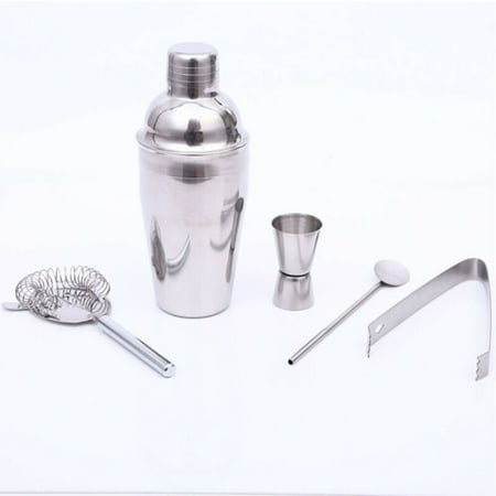 

6PCS Bar Cocktail Set Stainless Steel Bar Tool Cocktail Shaker Making Kit Mixer