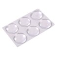 thumbnail image 1 of Advancent Protector de pared de silicona transparente para oficina en casa, manija de puerta autoadhesiva para sala de estar, Tope de puerta Almacenamiento y organización del hogar 50x5.5mm 6 piezas Advancent HA066506-03, 1 of 6