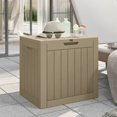 thumbnail image 1 of vidaXL Garden Storage Box Grey 55.5x43x53 cm Polypropylene, 1 of 5