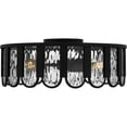 thumbnail image 4 of Quoizel Vera 3-Light Matte Black Flush Mount, 4 of 7