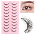 thumbnail image 2 of 10 Pairs Soft Fake Eyelashes Natural Lashes Short Lashes Eye Cat Look X8J4, 2 of 8