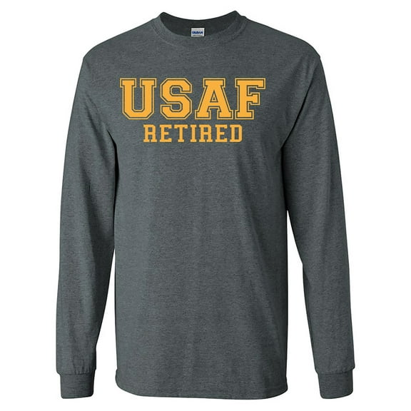 USAF Retired GOLD Logo Long Sleeve T-Shirt
