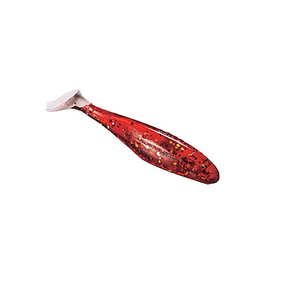 Hogie Lures 10244 10Pk Spicey Gold/Chart Tail 4" Softbait