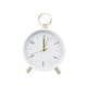 thumbnail image 1 of Reloj despertador analógico redondo blanco con pilas for dormitorio, sala de estar, sala de estudio, dormitorio escolar, relojes de escritorio for decoración de mesa, 1 of 7