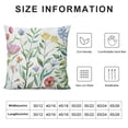 thumbnail image 5 of Creowell  Spring Floral Throw Pillow Covers Garden Flowers Birds Decorative Pillows Soft  Outdoor Cushion Cases for Couch Sofa Bed Home Decor, 5 of 5