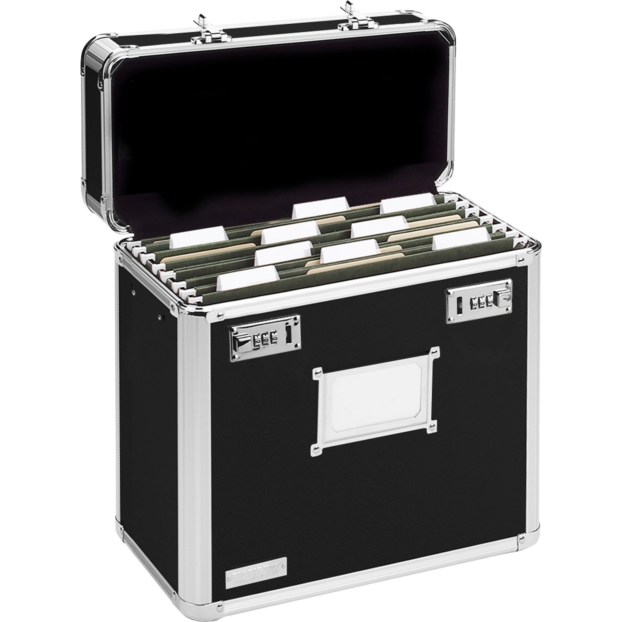 Vaultz Locking Legal File Tote, Black, 1 Each (Quantity)