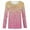 Pink, variant on Tiijoy Big Girls Sequin Print Long Sleeve T-Shirt Crew Neck Fashion Pullover T Shirt
