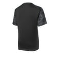 thumbnail image 6 of Sport-Tek CamoHex Colorblock Tee-XS (Black/ Iron Grey), 6 of 6