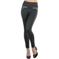 thumbnail image 2 of ToBeInStyle Women's Fleece Lined Leggings with Zipper Pockets, 2 of 12
