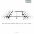 Structures Universal Adjustable Metal Bed Frame with Center Support