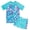 Blue Mermaid, variant on Lanbubble Girls Rash Guard Swimsuit Set Short Sleeve UPF 50 2 Pieces Bathing Suit 5-6 Years