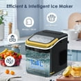 thumbnail image 6 of Auseo Countertop Ice Maker Machine with Handle, 26lbs in 24Hrs, 9 Ice Cubes Ready in 6-13 Mins, Auto-Cleaning Portable with Scoop Basket, for Home/Kitchen/Camping(Black), 6 of 13