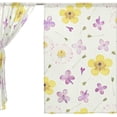 thumbnail image 3 of Floral Pressed and Dried Flowers Semi Sheer Curtains Window Voile Drapes Panels Treatment-55x78in for Living Room Bedroom Kids Room, 2 Pieces, 3 of 4
