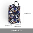 thumbnail image 3 of KLL Astronauts in sport Laundry Hamper,Large Canvas Fabric Lightweight Storage Basket Toy Organizer Dirty Clothes Collapsible Waterproof, 3 of 6