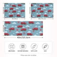 thumbnail image 2 of Yayeee Pillowcase Standard Size Set of 2 Satin Wrinkle Resistant Envelope Pillow Case, Red Cartoon Truck Pattern, 2 of 8