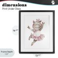 thumbnail image 4 of Stupell Industries Cottage Ballerina Hippo in Tutu Black Framed Print Under Glass, 13 x 16, by LSR Design Studio, 4 of 8
