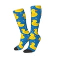 thumbnail image 2 of Bingfone Compression Socks for Women and Men Long Socks for Running Athletic Cycling Nurse-Rubber Duck, 2 of 8