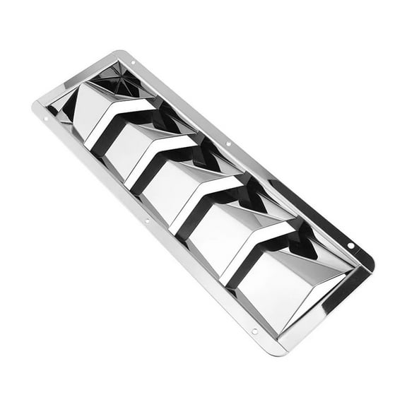 304 Stainless Steel 5 Slots Boat Marine Square Air Louver Vent Grille Ventilation Louvered Ventilator Cover Boat Accessories ,Easy to Install