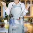 thumbnail image 5 of Apron Magnolia Flower Chef Kitchen Apron Cute Adjustable Apron for BBQ Painting Cooking, 5 of 7
