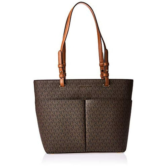 MICHAEL Michael Kors Bedford Medium Top Zip Pocket Tote Brown/Acorn One Size