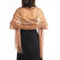 thumbnail image 2 of Meidiya 1920s Lace Beaded Shawl Wraps Floral Tassels Decor Fringed Evening Cape Scarf for Wedding, 2 of 8