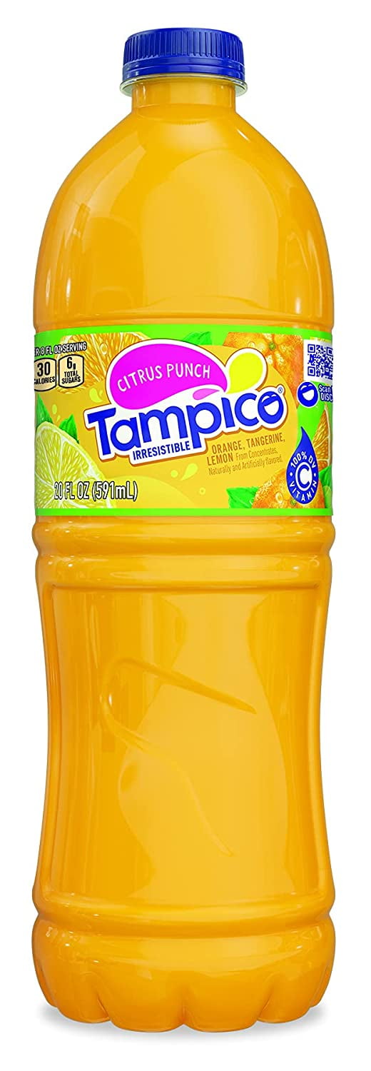 Tampico FruitFlavor Drinks, Citrus Punch, 20 Fl Oz (Pack of 24)