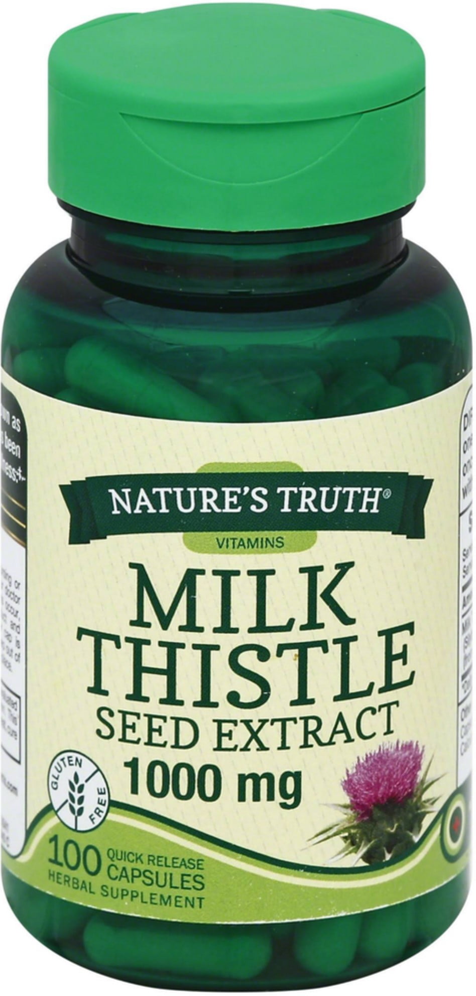 Nature's Truth Milk Thistle Seed Extract 1000 mg Capsules 100 ea (Pack