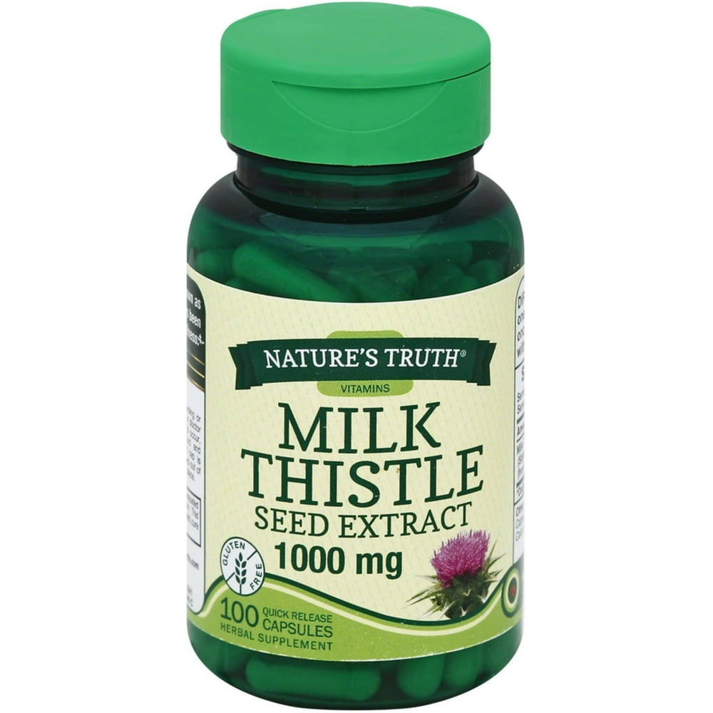 Nature's Truth Milk Thistle Seed Extract 1000 mg Capsules 100 ea (Pack