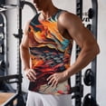 thumbnail image 5 of KLL Dynamic Fire Bird Art Print Men's Muscle Gym Workout Stringer Tank Tops Bodybuilding Fitness T-Shirts Tank Tops Men-3X-Large, 5 of 7