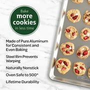 Nordic Ware Naturals 21 x 15 Aluminum Extra Large Rectangular Cookie & Baking Sheet Pan