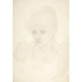 thumbnail image 2 of Sir Edward Coley Burne-Jones 14x18 Black Ornate Wood Framed Double Matted Museum Art Print Titled - Portrait of a Young Girl (1866-80), 2 of 5