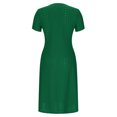 thumbnail image 3 of Robe d'Été Décontractée à Œillets pour Femmes, Robe Maxi Brodée Boho, Robe Longue Plissée, Vêtements Tendance pour Vacances à la Plage 2025, 3 of 6