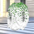 thumbnail image 5 of Ceisia Men's Loose Fit Waffle Knit Sweatshirt - St. Patrick's Day Gradient All-Over Print Green XXXL Gifts, 5 of 5