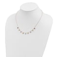 thumbnail image 2 of 14K Yellow Gold Gemstone Necklace Chain Multi-color 16 w/ 2in ext. 18 inch, 2 of 3