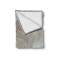 thumbnail image 2 of Travel Soft Flannel Fleece Blanket, Dome Arched Colonnade Hallway at Sambata De Sus Monastery in Transylvania Romania, Cozy Plush for Indoor and Outdoor Use, 50" x 70", White Green, by Ambesonne, 2 of 6
