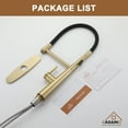 thumbnail image 4 of CASAINC Single Handle Kitchen Faucet with Pull Out Sprayer, Deck Mounted, Brushed Gold, 4 of 4