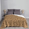 thumbnail image 6 of XMXT Throw Blanket, Coffee Pencil Print Machine Washable Blankets for Sofa, 50 x 40 inches, 6 of 9
